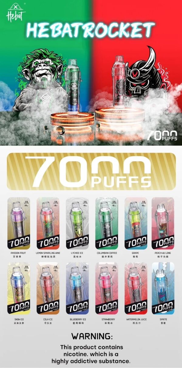喜貝HEBAT💗7000口拋棄式🪄